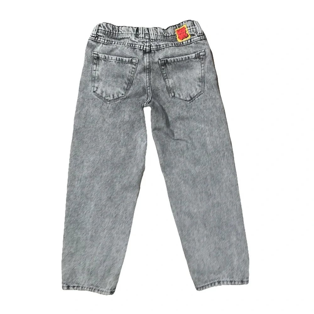 Empyre Jeans Loose Fit Grey Scramble Skate Kids 24 Baggy Skater Streetwear Punk